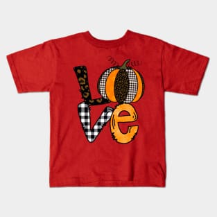 Love Fall Design Kids T-Shirt